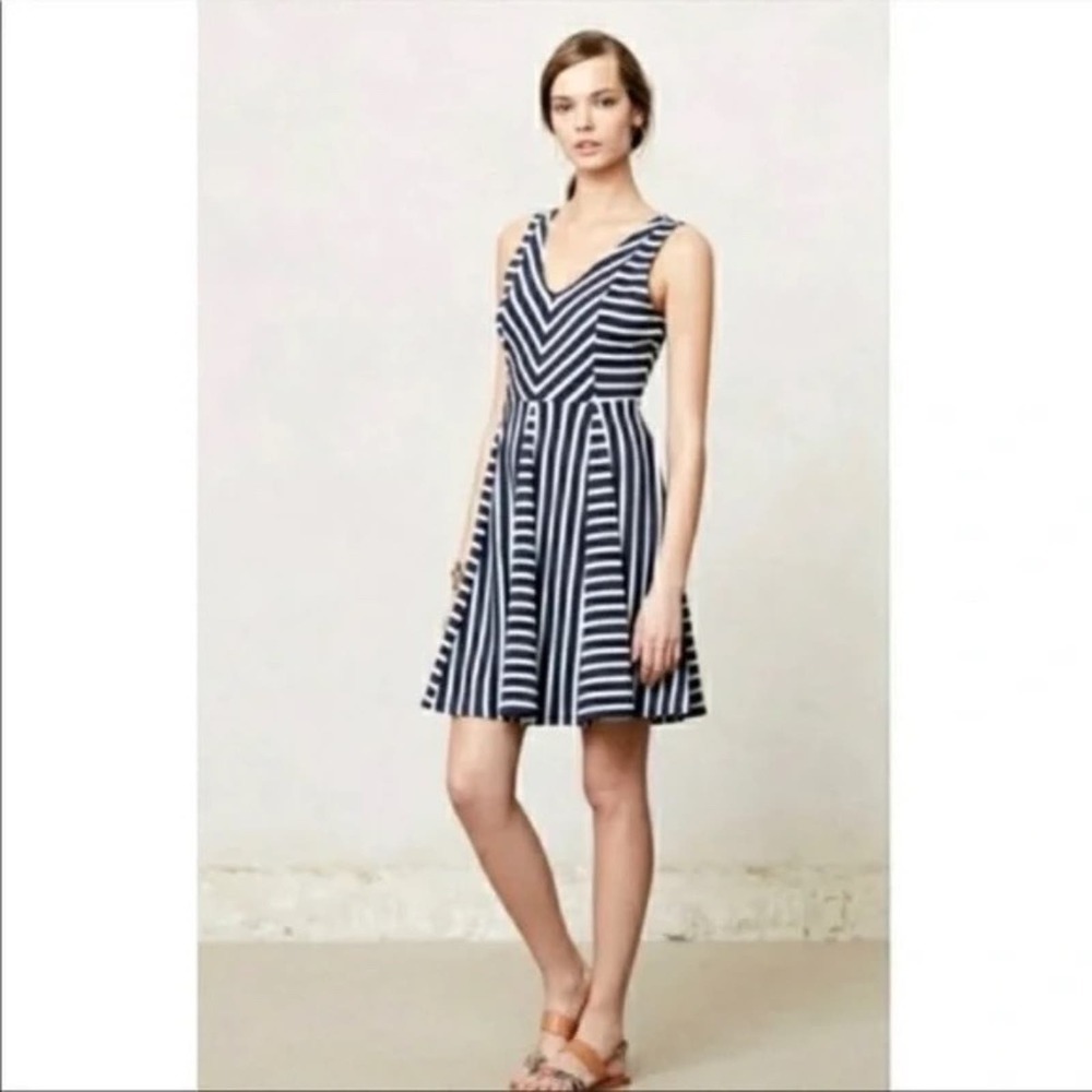 Anthropologie Saturday Sunday Day Dress in Blue/Mint Size Small